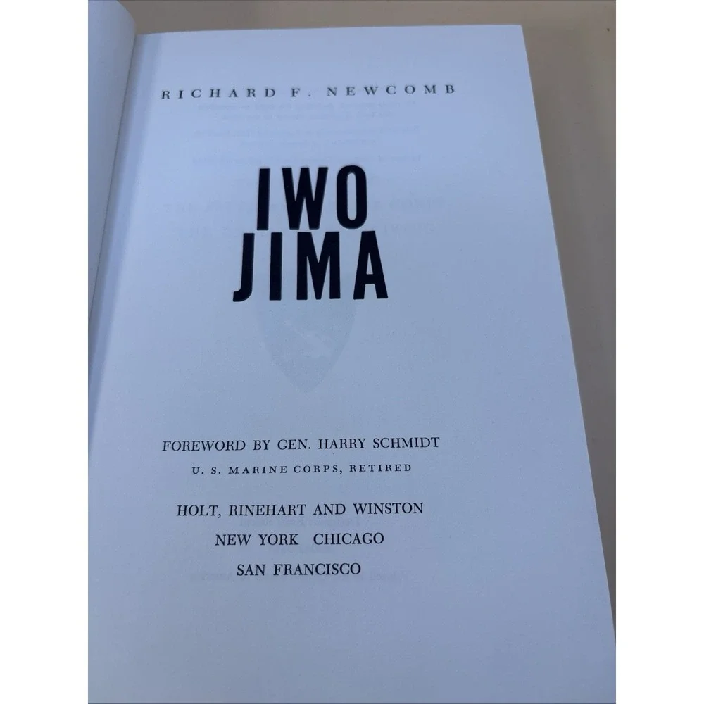 Iwo Jima - 1965 1st Edition Hardcover w/ Dustjacket by Richard F. Newcomb
